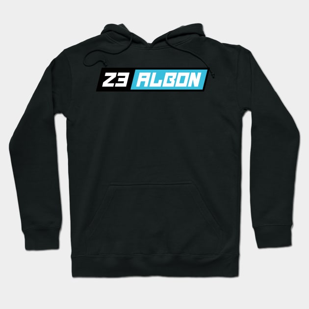 Alex Albon 23 F1 Driver Hoodie by petrolhead